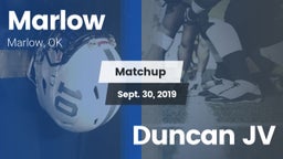 Matchup: Marlow  vs. Duncan JV 2019