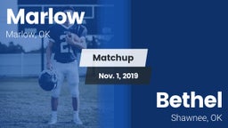 Matchup: Marlow  vs. Bethel  2019