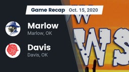 Recap: Marlow  vs. Davis  2020