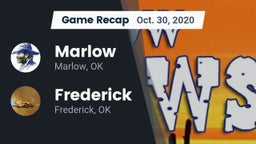 Recap: Marlow  vs. Frederick  2020