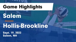 Salem  vs Hollis-Brookline  Game Highlights - Sept. 19, 2022