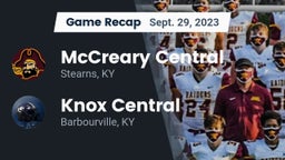 Recap: McCreary Central  vs. Knox Central  2023