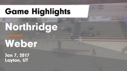 Northridge  vs Weber  Game Highlights - Jan 7, 2017