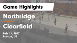 Northridge  vs Clearfield  Game Highlights - Feb 11, 2017