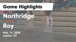 Northridge  vs Roy  Game Highlights - Feb. 11, 2020