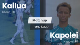 Matchup: Kailua  vs. Kapolei  2017