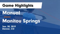 Manual  vs Manitou Springs Game Highlights - Jan. 30, 2019