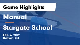 Manual  vs Stargate School Game Highlights - Feb. 6, 2019