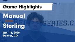 Manual  vs Sterling  Game Highlights - Jan. 11, 2020