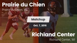 Matchup: Prairie du Chien vs. Richland Center  2016