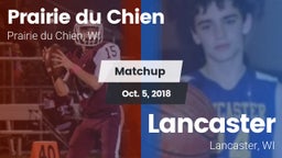 Matchup: Prairie du Chien vs. Lancaster  2018