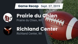 Recap: Prairie du Chien  vs. Richland Center  2019