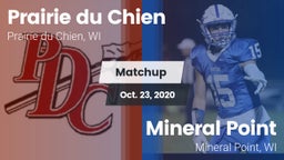 Matchup: Prairie du Chien vs. Mineral Point  2020