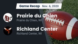 Recap: Prairie du Chien  vs. Richland Center  2020