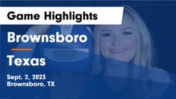 Brownsboro  vs Texas  Game Highlights - Sept. 2, 2023