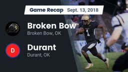 Recap: Broken Bow  vs. Durant  2018