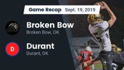 Recap: Broken Bow  vs. Durant  2019