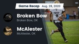 Recap: Broken Bow  vs. McAlester  2020
