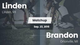 Matchup: Linden  vs. Brandon  2016