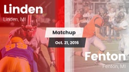 Matchup: Linden  vs. Fenton  2016