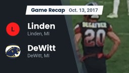 Recap: Linden  vs. DeWitt  2017