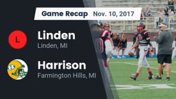 Recap: Linden  vs. Harrison  2017