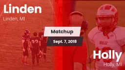 Matchup: Linden  vs. Holly  2018