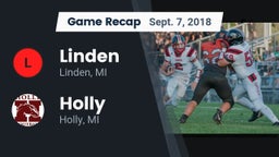 Recap: Linden  vs. Holly  2018