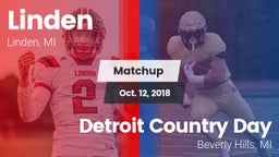 Matchup: Linden  vs. Detroit Country Day  2018