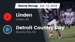 Recap: Linden  vs. Detroit Country Day  2018