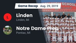 Recap: Linden  vs. Notre Dame Prep  2019