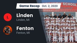 Recap: Linden  vs. Fenton  2020
