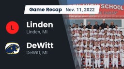 Recap: Linden  vs. DeWitt  2022
