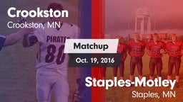 Matchup: Crookston High vs. Staples-Motley  2016