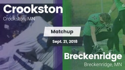 Matchup: Crookston High vs. Breckenridge  2018