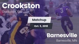 Matchup: Crookston High vs. Barnesville  2018