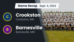 Recap: Crookston  vs. Barnesville  2022