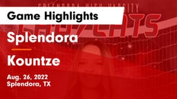 Splendora  vs Kountze  Game Highlights - Aug. 26, 2022