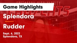 Splendora  vs Rudder  Game Highlights - Sept. 6, 2022