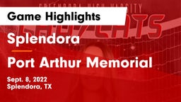 Splendora  vs Port Arthur Memorial Game Highlights - Sept. 8, 2022