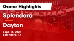 Splendora  vs Dayton  Game Highlights - Sept. 16, 2022