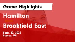 Hamilton  vs Brookfield East  Game Highlights - Sept. 27, 2022