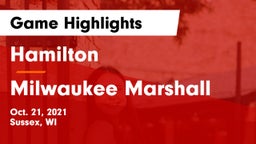 Hamilton  vs Milwaukee Marshall  Game Highlights - Oct. 21, 2021