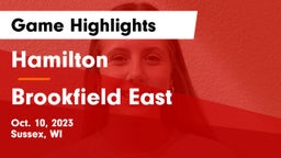 Hamilton  vs Brookfield East  Game Highlights - Oct. 10, 2023