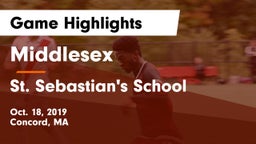 Middlesex  vs St. Sebastian's School Game Highlights - Oct. 18, 2019