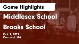 Middlesex School vs Brooks School Game Highlights - Oct. 9, 2021
