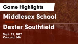 Middlesex School vs Dexter Southfield  Game Highlights - Sept. 21, 2022