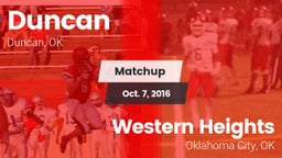 Matchup: Duncan  vs. Western Heights  2016