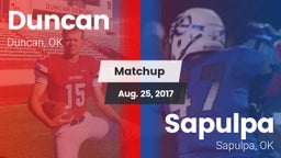 Matchup: Duncan  vs. Sapulpa  2017