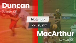 Matchup: Duncan  vs. MacArthur  2017